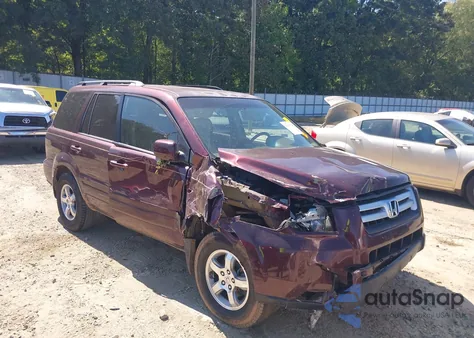 2007 Honda Pilot Ex-L from USA, damaged, VIN 5FNYF28787B041373